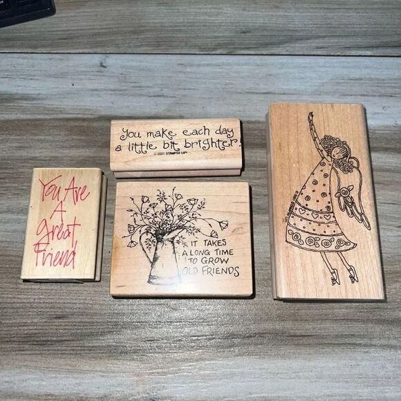 Friends Rubber Stamps for Crafting and Card Making Inspiration and Imagination - Picture 1 of 8